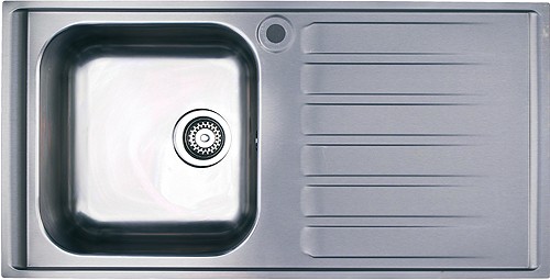 Additional image for 1.0 Bowl Stainless Steel Sink, Right Hand Drainer.