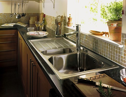 Additional image for 1.5 Bowl Stainless Steel Sink, Left Hand Drainer.