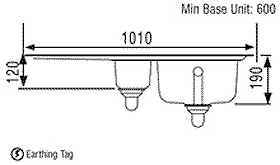 Additional image for 1.5 Bowl Stainless Steel Sink, Left Hand Drainer.