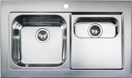 Additional image for 1.5 Bowl Stainless Steel Sink, Right Hand Drainer.