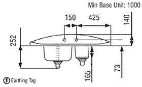 Additional image for 1.25 Bowl Stainless Steel Sink, Right Hand Drainer. 665mm.