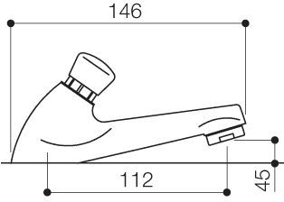 Additional image for Non Concussive Basin Faucets (Pair, Chrome).