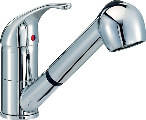 Additional image for Titan Monoblock Kitchen Faucet With Pull Out Rinser (Chrome).