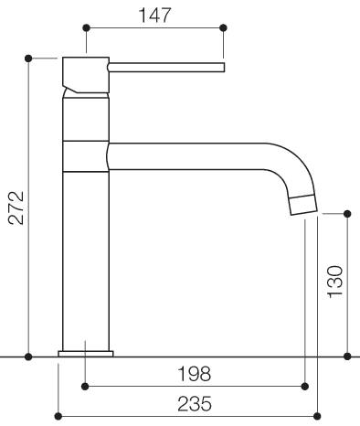 Additional image for Ascot High Rise Kitchen Mixer Faucet With Swivel Spout (Chrome).