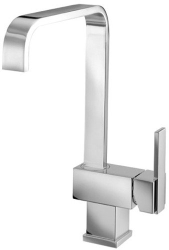 Additional image for Flow Monoblock Kitchen Faucet With Swivel Spout (Chrome).