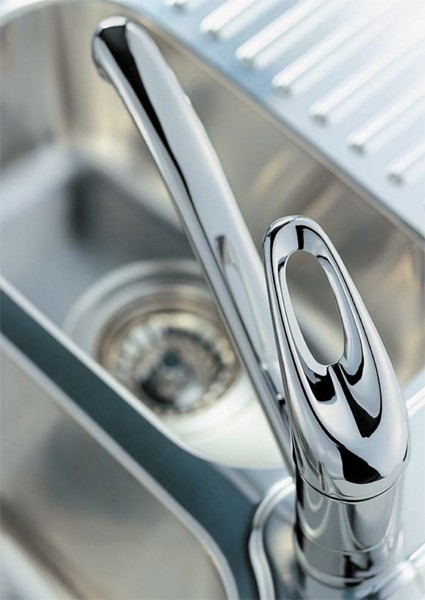 Additional image for Modena Monoblock Kitchen Faucet With Swivel Spout (Chrome).