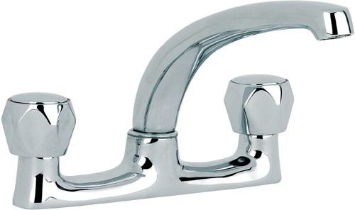 Additional image for Alpha Deck Sink Mixer Faucet With Swivel Spout (Chrome).