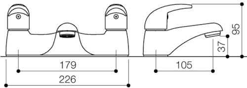 Additional image for Bath Filler Faucet (Chrome).