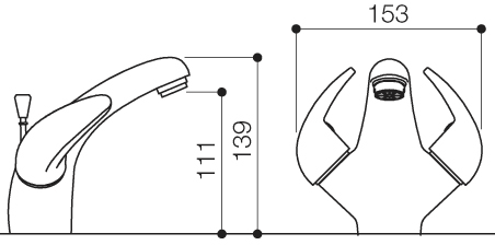 Additional image for Mono Basin Mixer Faucet With Pop Up Waste (Chrome).