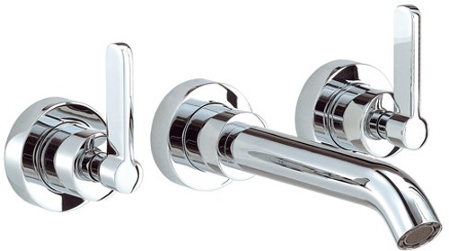 Additional image for 3 Faucet Hole Wall Mouted Bath Filler Faucet (Chrome).