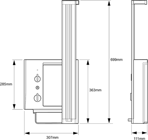 Additional image for 10.8kW Electric Shower With Storage (White & Chrome).