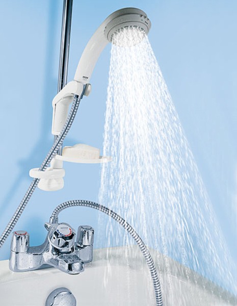 Additional image for Thermostatic Bath Shower Mixer Faucet With Slide Rail Kit.