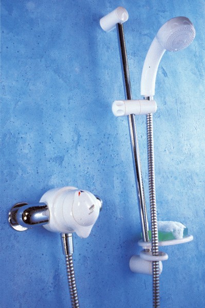 Additional image for Thermostatic Shower Valve And Kit (White & Chrome).