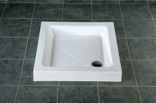 Additional image for Stone Resin Square Shower Tray. 1000x1000x110mm.