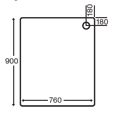 Additional image for Stone Resin Rectangular Shower Tray. 900x760x110mm.