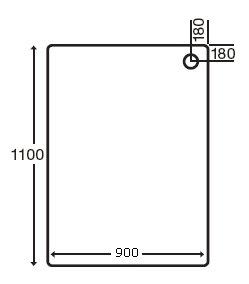 Additional image for Stone Resin Rectangular Shower Tray. 1100x900x110mm.