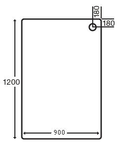 Additional image for Stone Resin Rectangular Shower Tray. 1200x900x110mm.