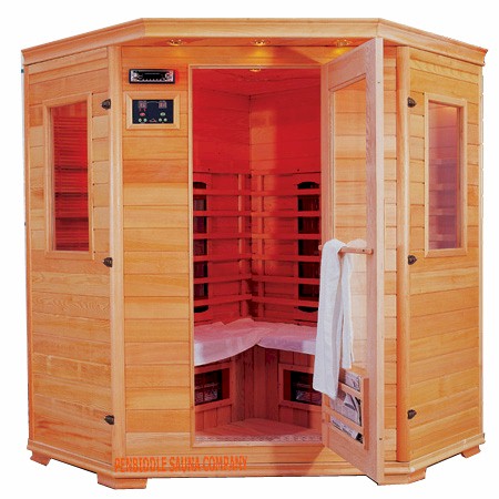 Additional image for The Grande Infrared Corner Sauna for 3-4 people. Special Offer!