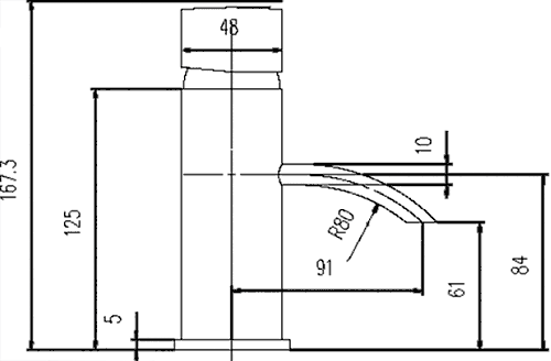 Additional image for Basin Mixer Faucet With Push Button Waste (Chrome).