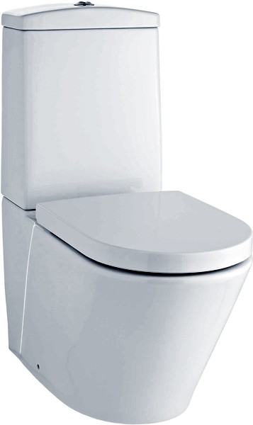 Additional image for Solace Toilet With Push Flush Cistern & Soft Close Seat.