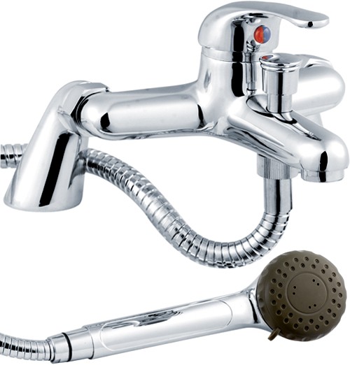 Additional image for Bath Shower Mixer Faucet With Shower Kit (Chrome).