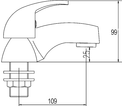 Additional image for Bath Filler Faucet (Chrome).