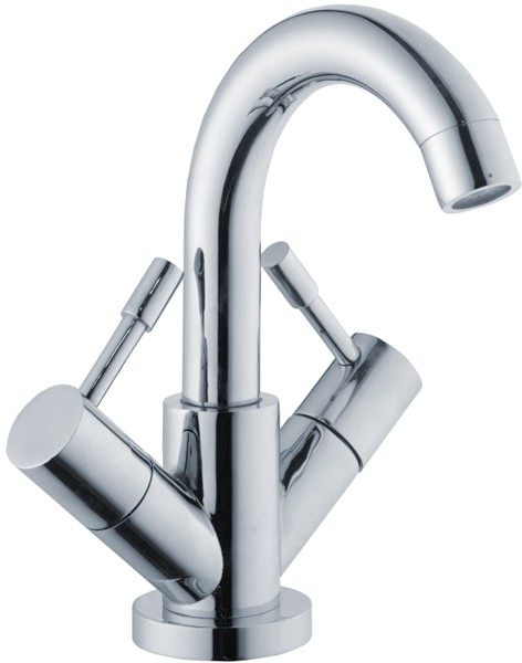 Additional image for Basin Mixer Faucet With Swivel Spout & Pop Up Waste (Chrome).