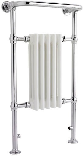 Additional image for Harrow Traditional Heated Towel Rail. 540x965mm. 1875 BTU.