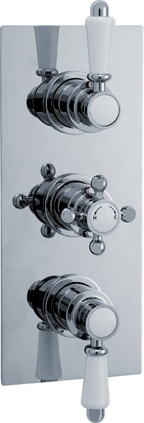 Additional image for Traditional Triple Concealed Thermostatic Shower Valve.