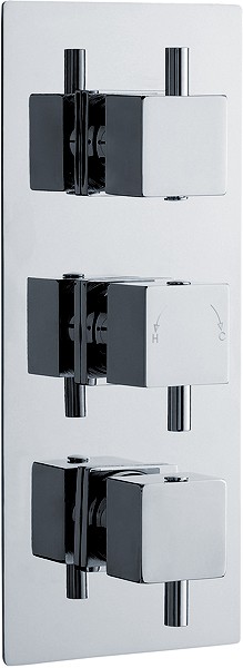 Additional image for Triple Concealed Thermostatic Shower Valve (Chrome).