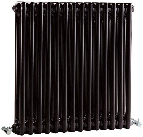 Additional image for Regency 2 Column Radiator (Black). 650x600mm. 2981 BTU.