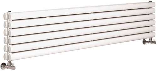 Additional image for Ricochet Horizontal Radiator (White). 1750x354mm.