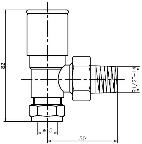 Additional image for Angled Radiator Valves (Pair, Chrome).