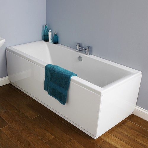 Additional image for Asselby Double Ended Acrylic Bath. 1700x700mm.