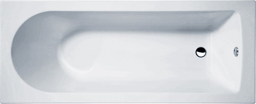 Additional image for Barmby Single Ended Acrylic Bath & Panels. 1600x700mm