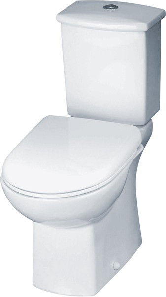 Additional image for Asselby Toilet With Dual Push Flush Cistern & Seat.