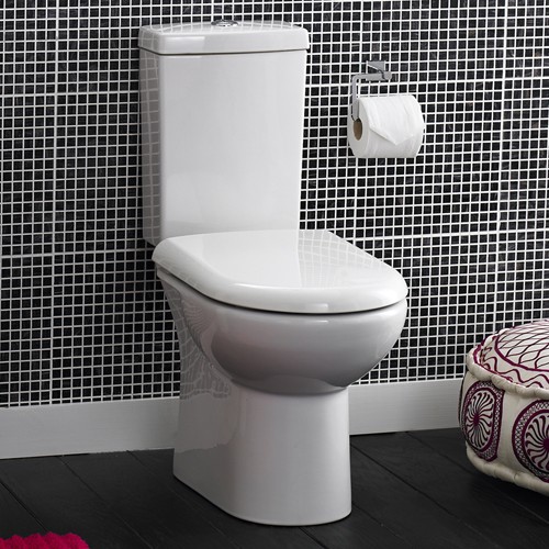 Additional image for Knedlington Toilet With Dual Push Flush Cistern & Seat.