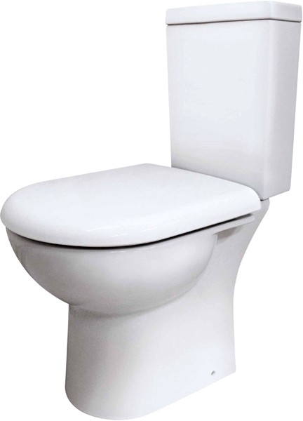 Additional image for Knedlington Toilet With Dual Push Flush Cistern & Seat.