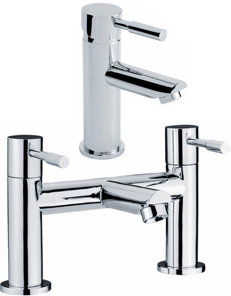 Additional image for Bath Filler And Single Lever Basin Faucet Set (Chrome).