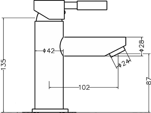 Additional image for Bath Filler And Single Lever Basin Faucet Set (Chrome).