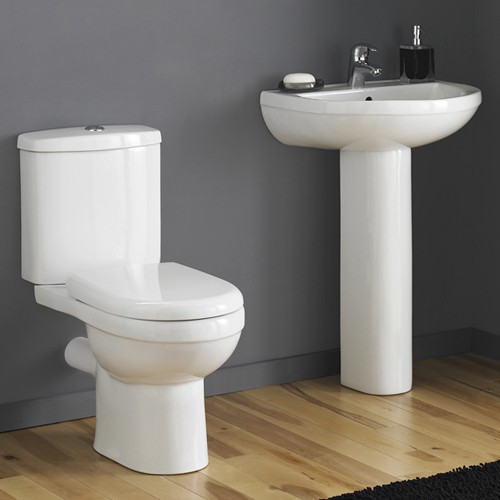 Additional image for Ivo 4 Piece Bathroom Suite With 550mm Basin (1 Faucet Hole).