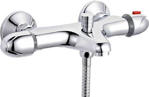 Additional image for Wall Mounted Thermostatic Bath Shower Mixer Faucet.