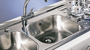 Additional image for Kitchen Sink With Two Drainers & Waste. 1310x510mm (2 Faucet Holes).