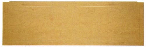Additional image for 1700mm modern bath side panel in birch finish.
