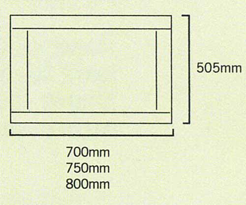 Additional image for 700mm modern bath end panel in birch finish.