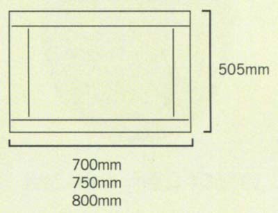 Additional image for 700mm modern bath end panel in wenge finish.