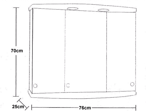 Additional image for Cherry Gallassia 3 door bathroom cabinet, lights & shaver socket.