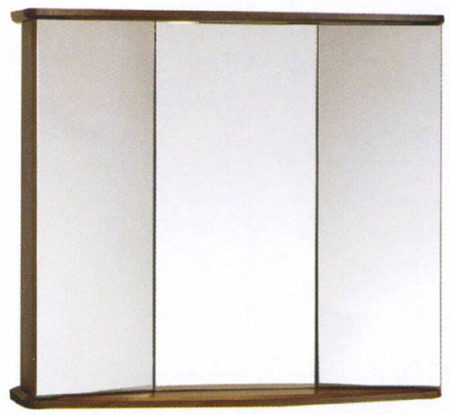Additional image for Wenge Gallassia 3 door bathroom cabinet, lights & shaver socket.