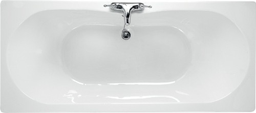 Additional image for White double ended bath. 1700 x 750mm. Legs included.