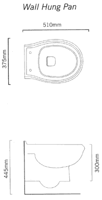 Additional image for 3 Piece Wall Hung Bathroom Suite.